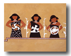 Singing Maidens of Pottery Mound by Thomas Baker